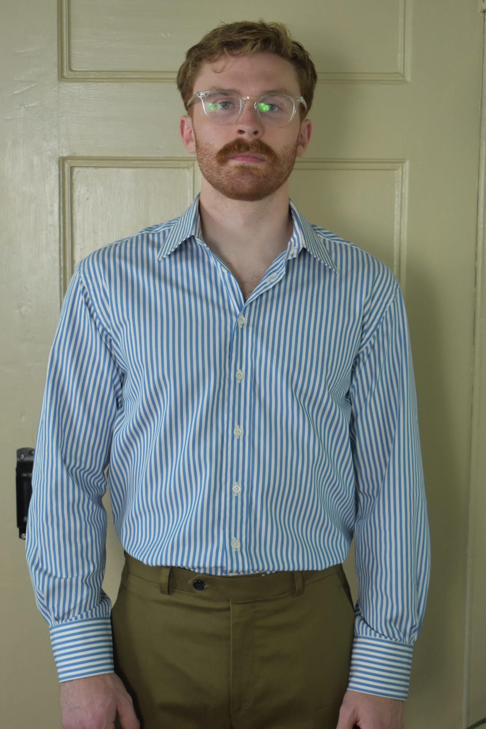 HAND-SEWN FORMAL SHIRT IN CLASSIC BENGAL STRIPE 100s 2-PLY POPLIN 1 HAND-SEWN FORMAL SHIRT IN CLASSIC BENGAL STRIPE 100s 2-PLY POPLIN