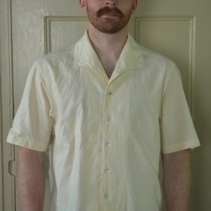 ONE-PIECE COLLAR SHIRT IN HANDLOOMED COTTON