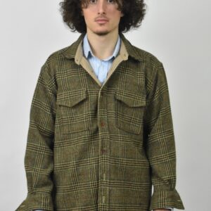 MEN'S WASHED ITALIAN WOOLEN TWEED OVERSHIRT