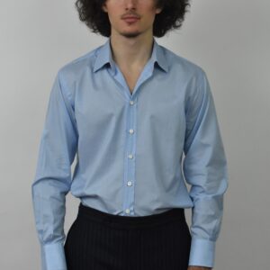 HAND-WORKED GRANDI & RUBINELLI SHIRT IN MICRO CHECKS