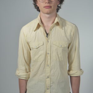 WESTERN SHIRT IN UNDYED, HANDLOOMED COTTON