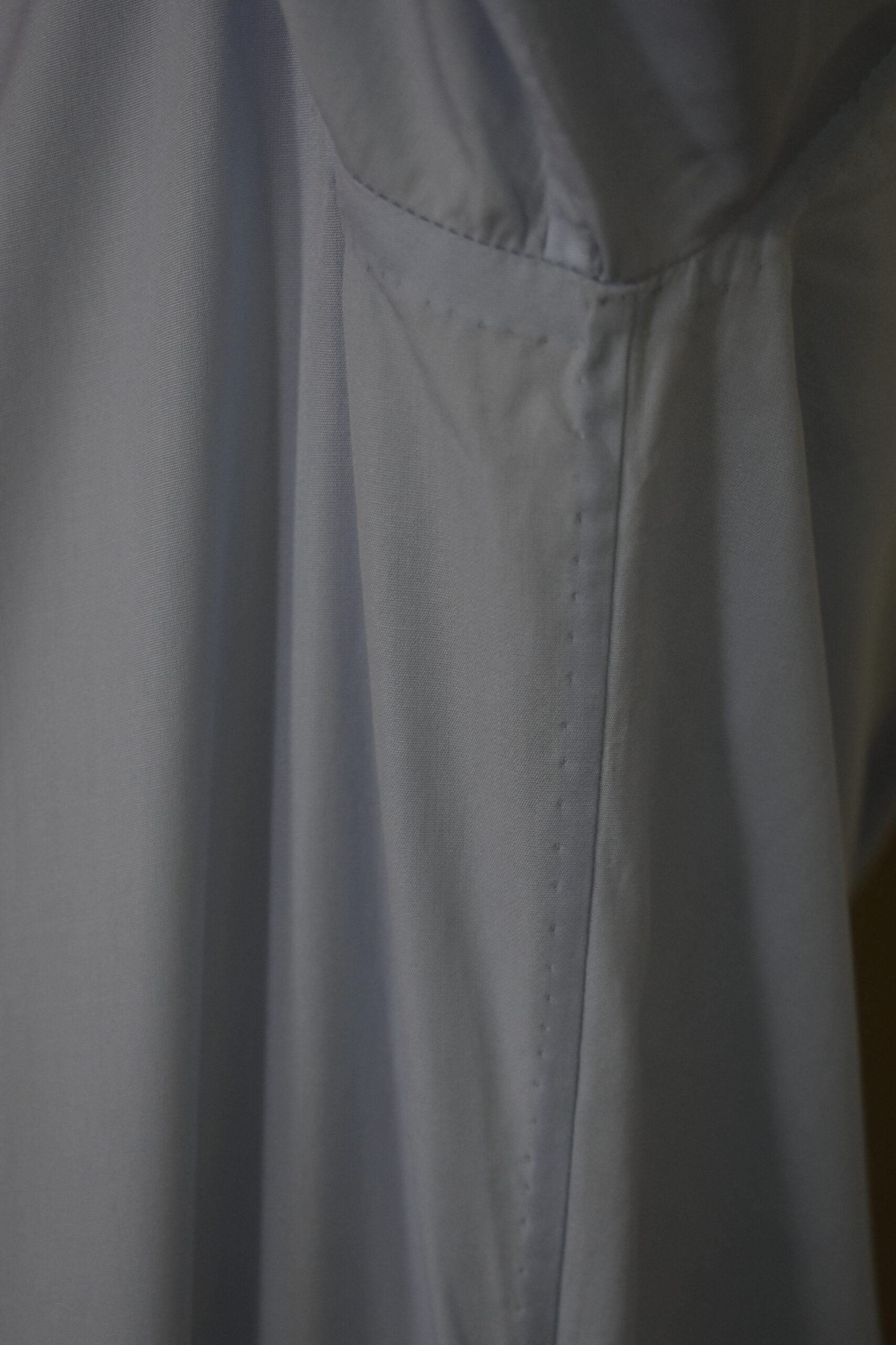 HAND-SEWN SHIRT IN PLAIN BLUE 120s 2-PLY POPLIN 6 HAND-SEWN SHIRT IN PLAIN BLUE 120s 2-PLY POPLIN - Image 6