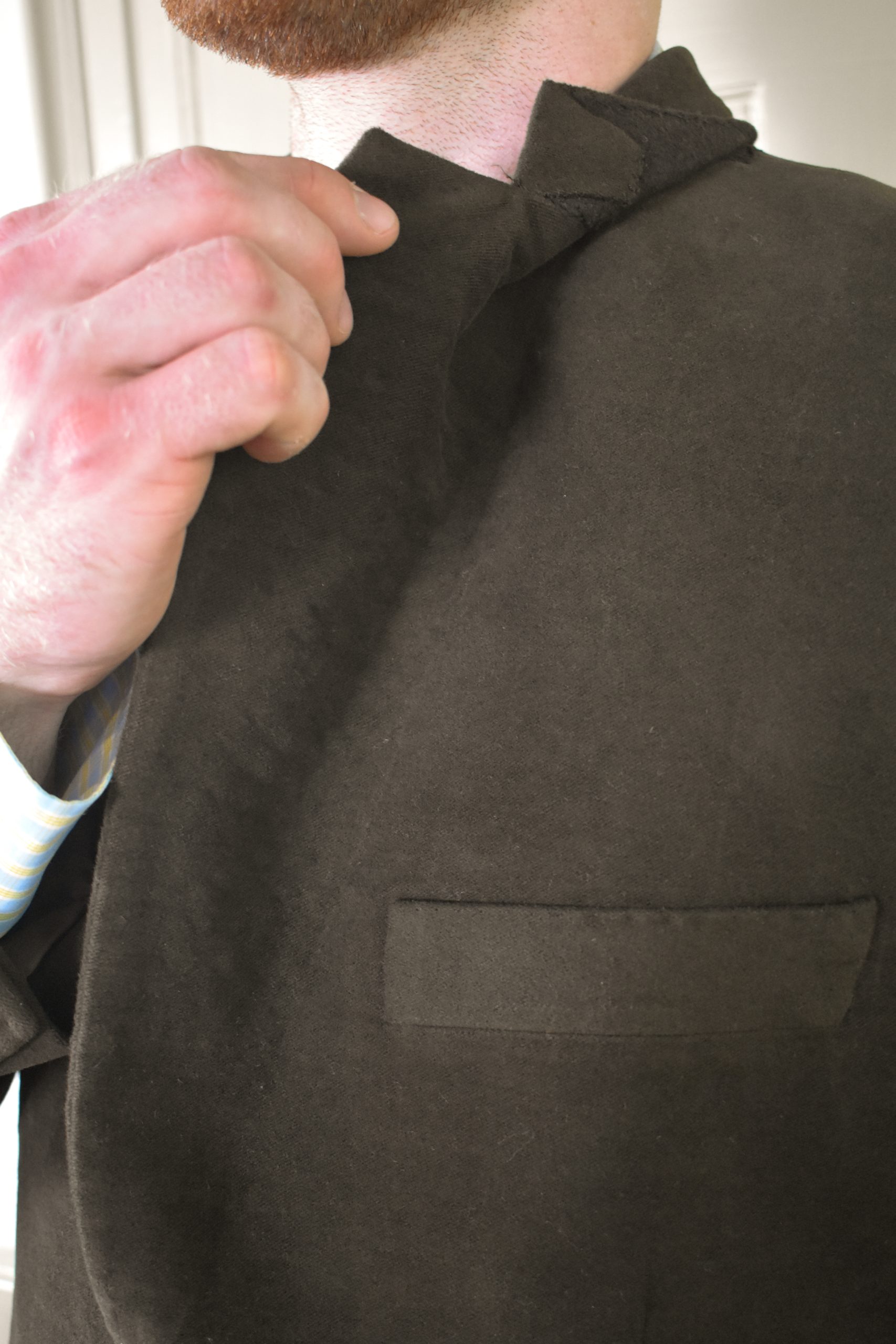 COFFEE BROWN COTTON MOLESKIN SUIT 6 COFFEE BROWN COTTON MOLESKIN SUIT - Image 6