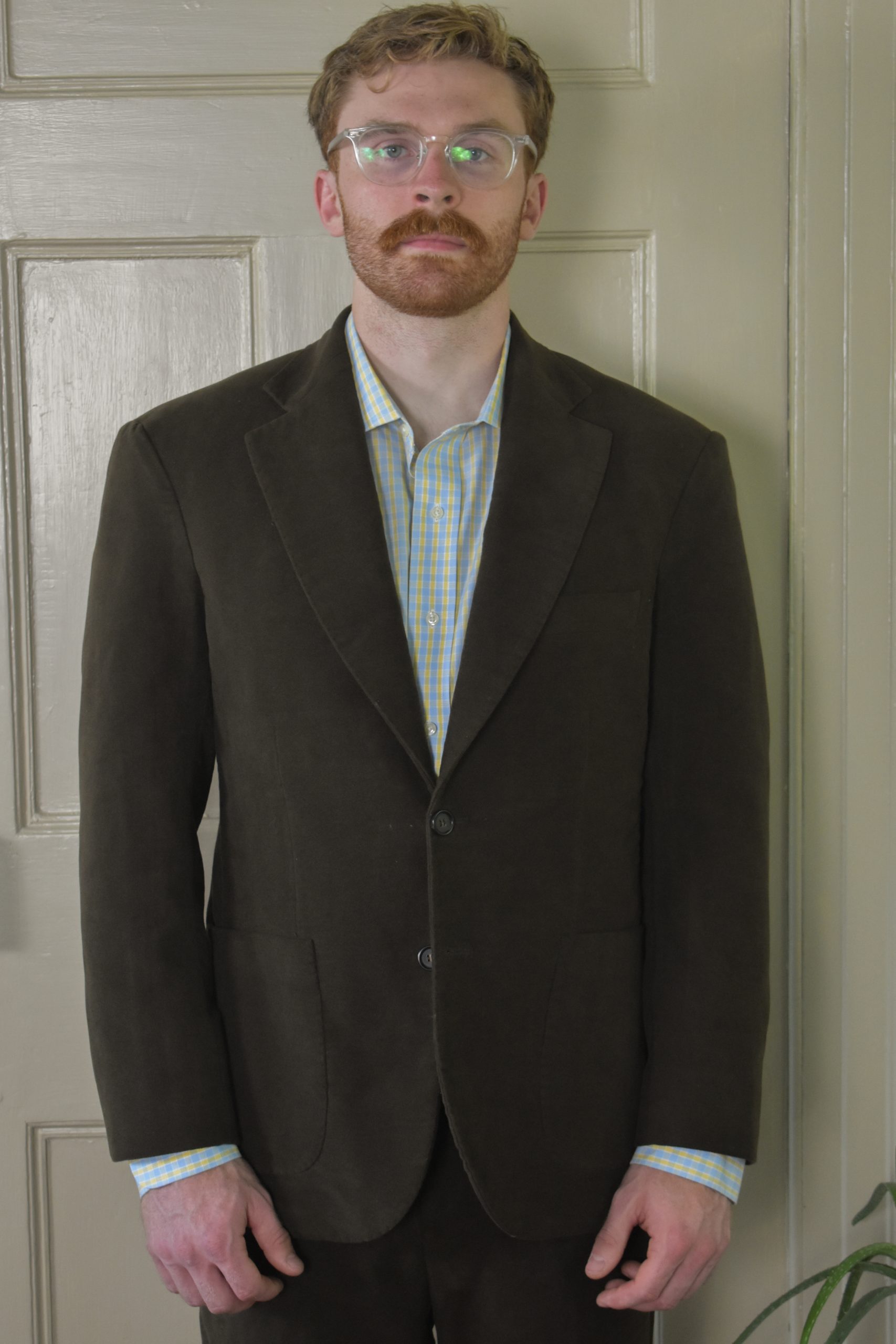 COFFEE BROWN COTTON MOLESKIN SUIT 2 COFFEE BROWN COTTON MOLESKIN SUIT - Image 2